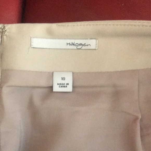 Oatmeal color womens skirt - Picture 4 of 4